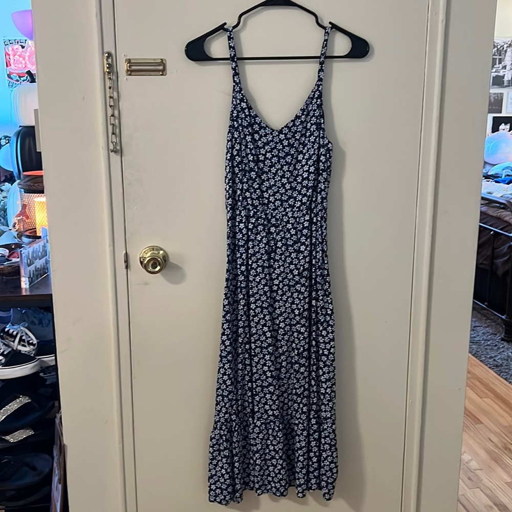 Old Navy Blue Floral Maxi Dress